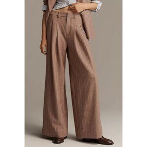 The Avery Pleated Wide-Leg Trousers by Maeve ​M